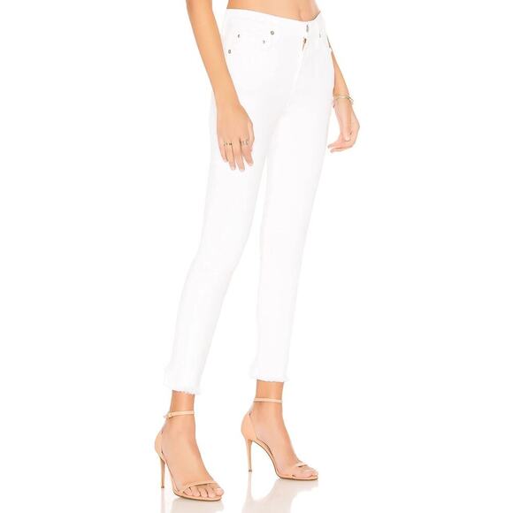 Citizens of Humanity Rocket Crop High Rise Skinny White Jeans Size 26 $198 - Picture 3 of 16